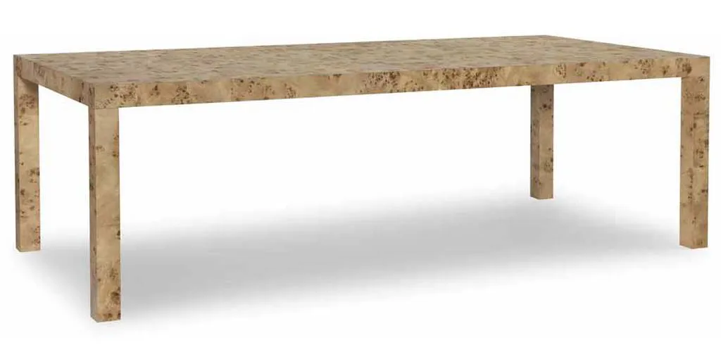 Highland House HH26-116 Parsons Burl Dining Table Highland House HH26-116 Parsons Burl Dining Table