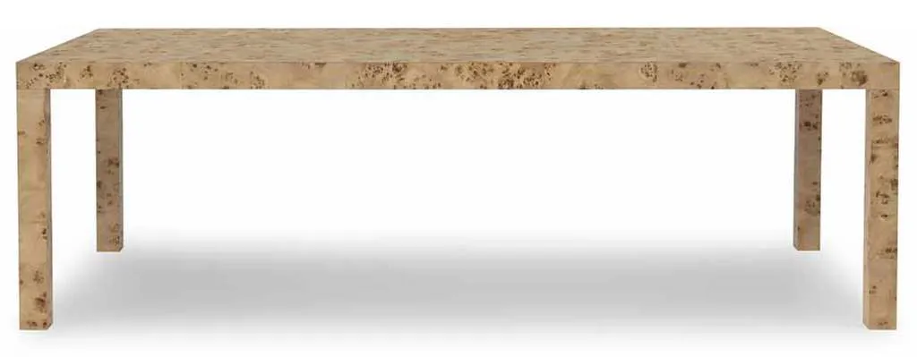 Highland House HH26-116 Parsons Burl Dining Table Highland House HH26-116 Parsons Burl Dining Table
