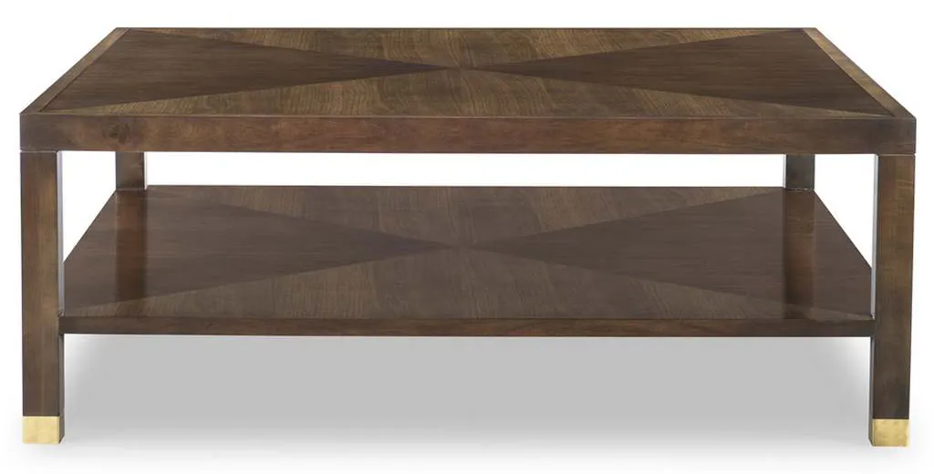 Highland House HH26-146W Trevor 48 Inch Square Cocktail Table With Wood Top Highland House HH26-146W Trevor 48 Inch Square Cocktail Table With Wood Top
