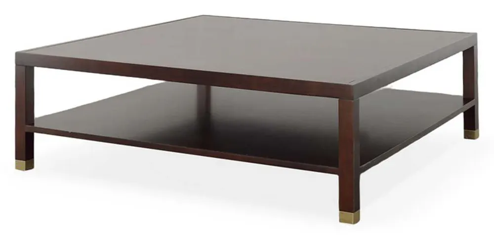 Highland House HH26-148W Trevor 54 Inch Square Cocktail Table With Wood Top Highland House HH26-148W Trevor 54 Inch Square Cocktail Table With Wood Top