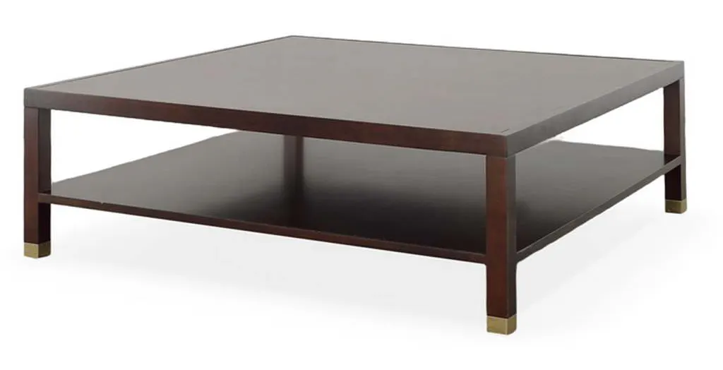 Highland House HH26-148W Trevor 54 Inch Square Cocktail Table With Wood Top Highland House HH26-148W Trevor 54 Inch Square Cocktail Table With Wood Top