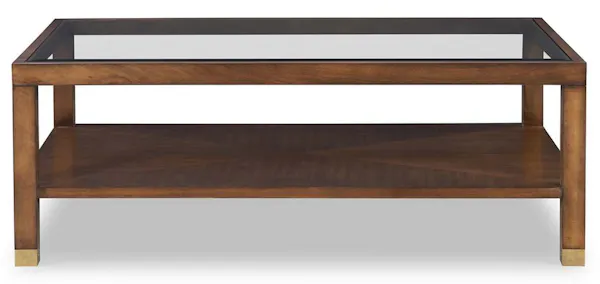 Highland House HH26-150G Trevor Cocktail Table With Glass Top Highland House HH26-150G Trevor Cocktail Table With Glass Top