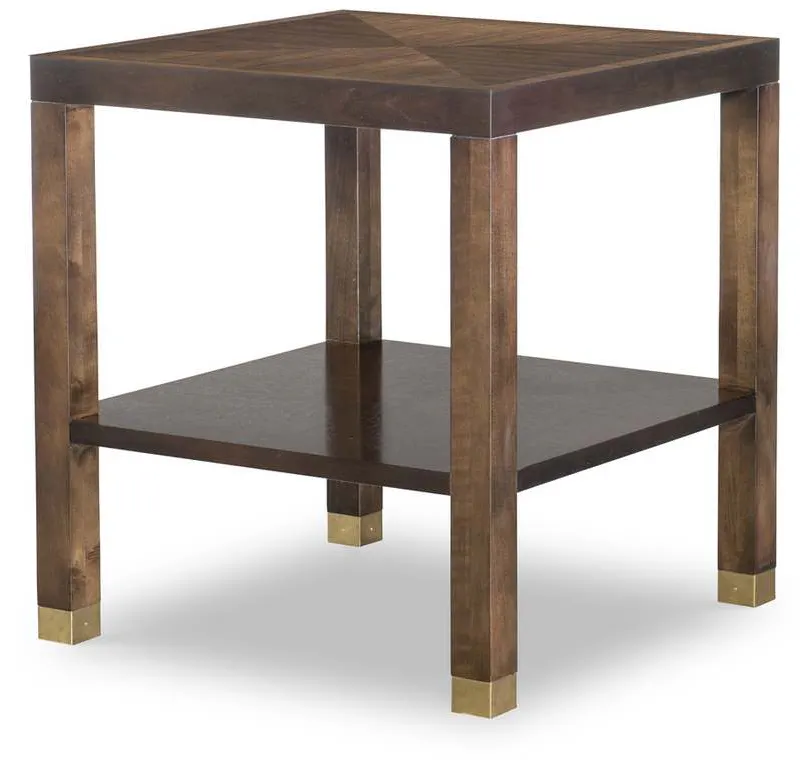 Highland House HH26-152W Trevor Square Side Table With Wood Top Highland House HH26-152W Trevor Square Side Table With Wood Top