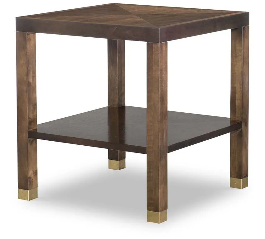 Highland House HH26-152W Trevor Square Side Table With Wood Top Highland House HH26-152W Trevor Square Side Table With Wood Top