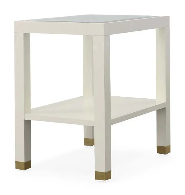Highland House HH26-154G Trevor Side Table With Glass Top Highland House HH26-154G Trevor Side Table With Glass Top
