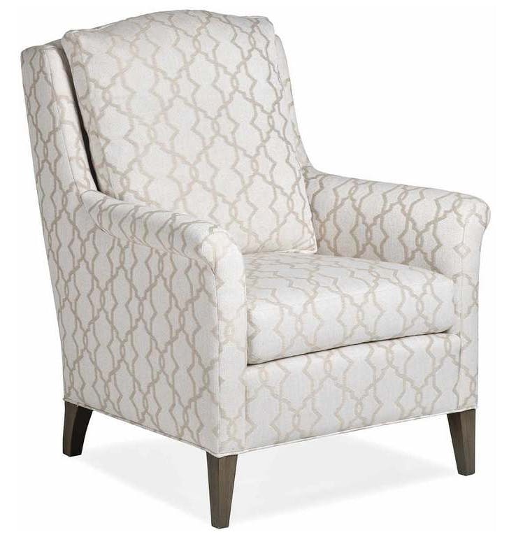 Jessica Charles 798-M-L Casey Chair with Modern Rolled Arm Jessica Charles 798-M-L Casey Chair with Modern Rolled Arm