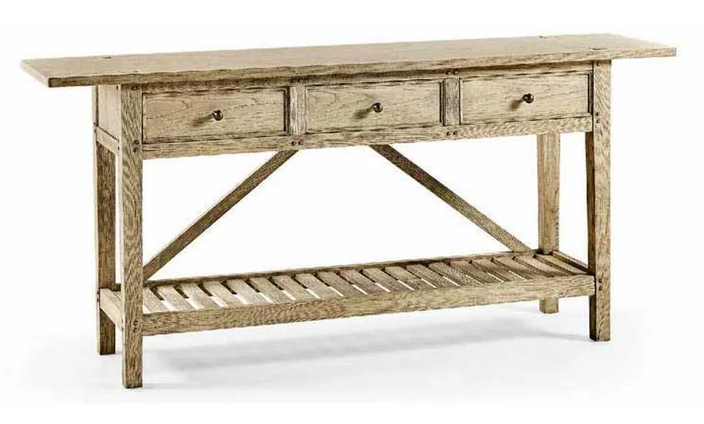 Jonathan Charles 496132-BLC Inclination Rustic French Console Jonathan Charles 496132-BLC Inclination Rustic French Console