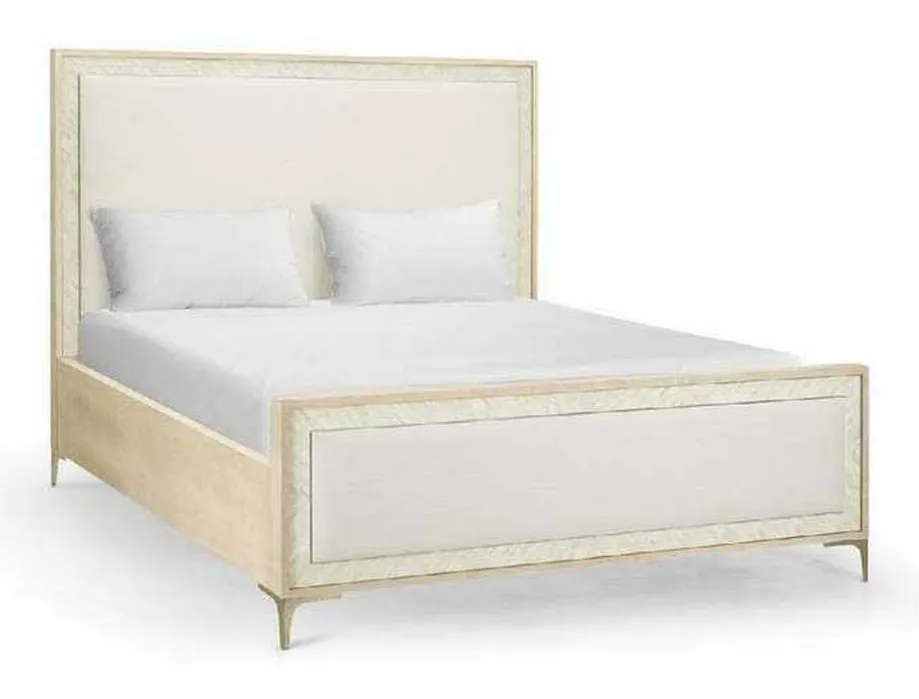 Jonathan Charles 001-1-100-KOT Tideline Bone and Linen Upholstered Bed Jonathan Charles 001-1-100-KOT Tideline Bone and Linen Upholstered Bed
