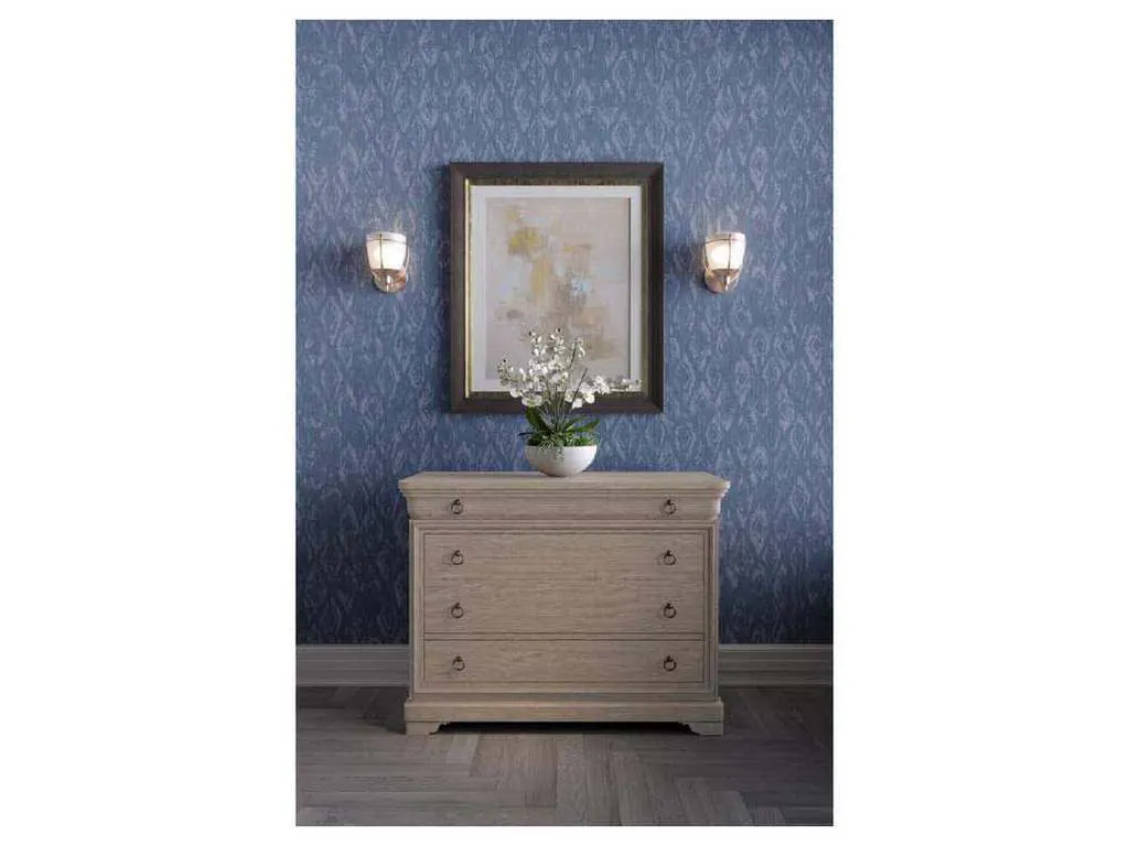 Jonathan Charles 003-3-266-BLW Timeless Entropy Louis Phillipe Drawer Chest Bleached Walnut