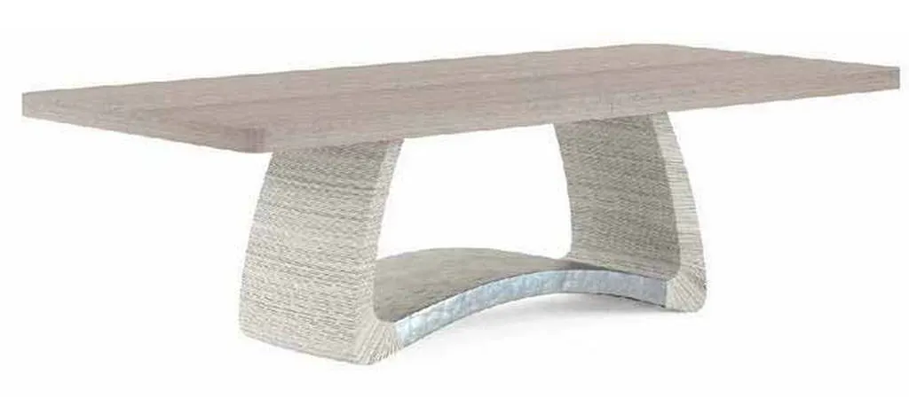 Jonathan Charles 001-2-E01-CRD Swell Danish Cord Dining Table 100 Inch Jonathan Charles 001-2-E01-CRD Swell Danish Cord Dining Table 100 Inch