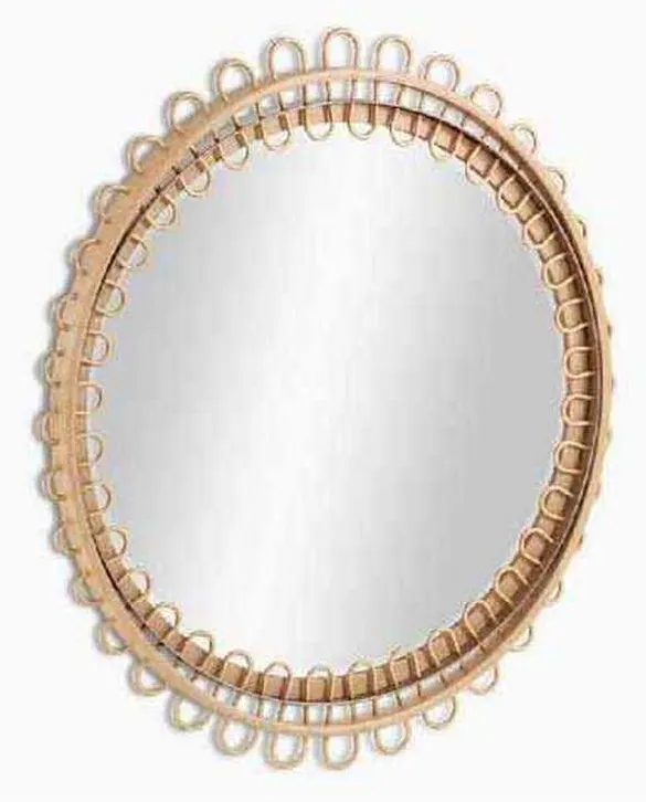 Jonathan Charles 001-1-500-NRT Water Vorticity Oval Rattan Mirror Jonathan Charles 001-1-500-NRT Water Vorticity Oval Rattan Mirror