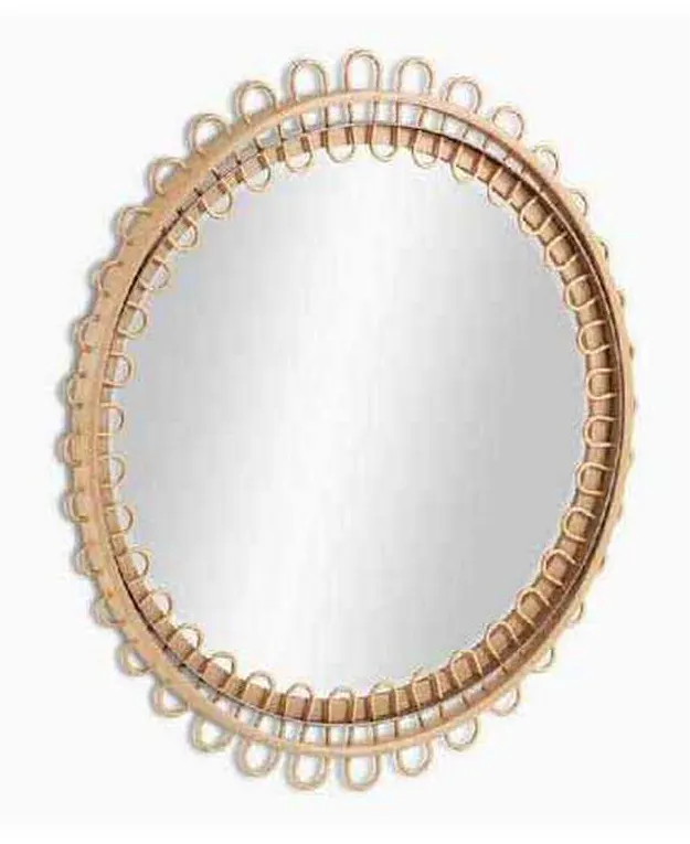 Jonathan Charles 001-1-500-NRT Water Vorticity Oval Rattan Mirror Jonathan Charles 001-1-500-NRT Water Vorticity Oval Rattan Mirror