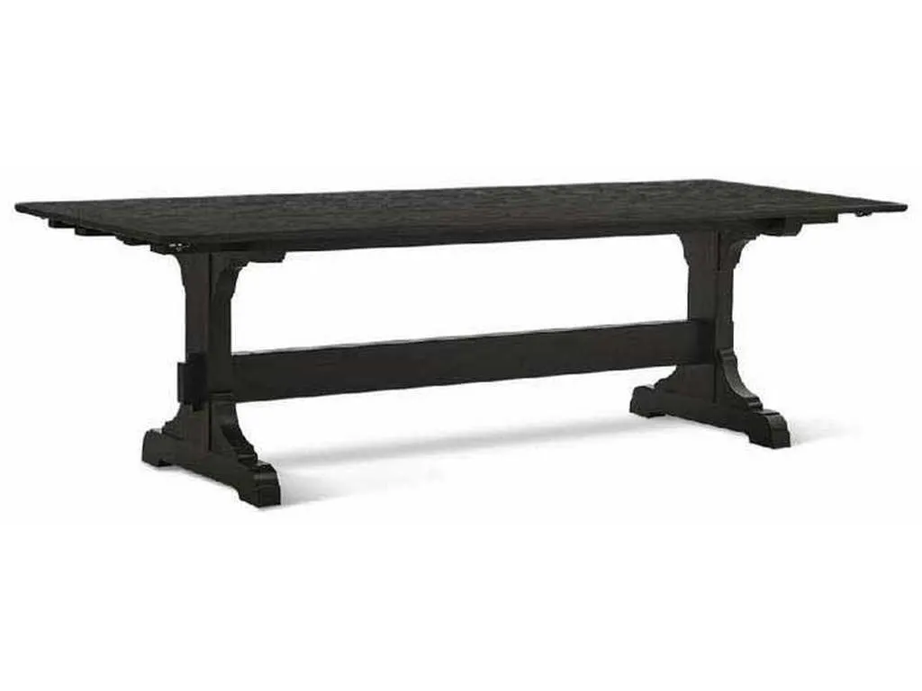Jonathan Charles 003-2-A50-EBO Epoch Trestle Dining Table 100 Inch