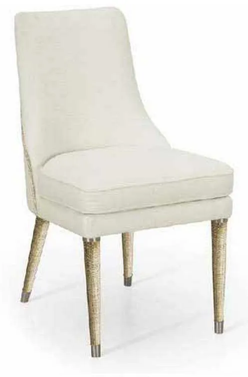 Jonathan Charles 001-2-131-LOW Shoal Linen & Grasscloth Side Chair Jonathan Charles 001-2-131-LOW Shoal Linen & Grasscloth Side Chair