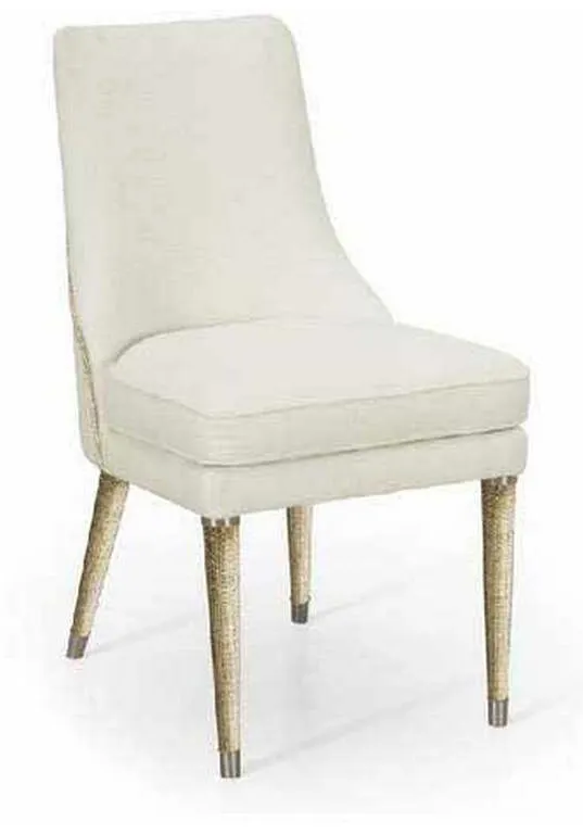 Jonathan Charles 001-2-131-LOW Shoal Linen & Grasscloth Side Chair Jonathan Charles 001-2-131-LOW Shoal Linen & Grasscloth Side Chair