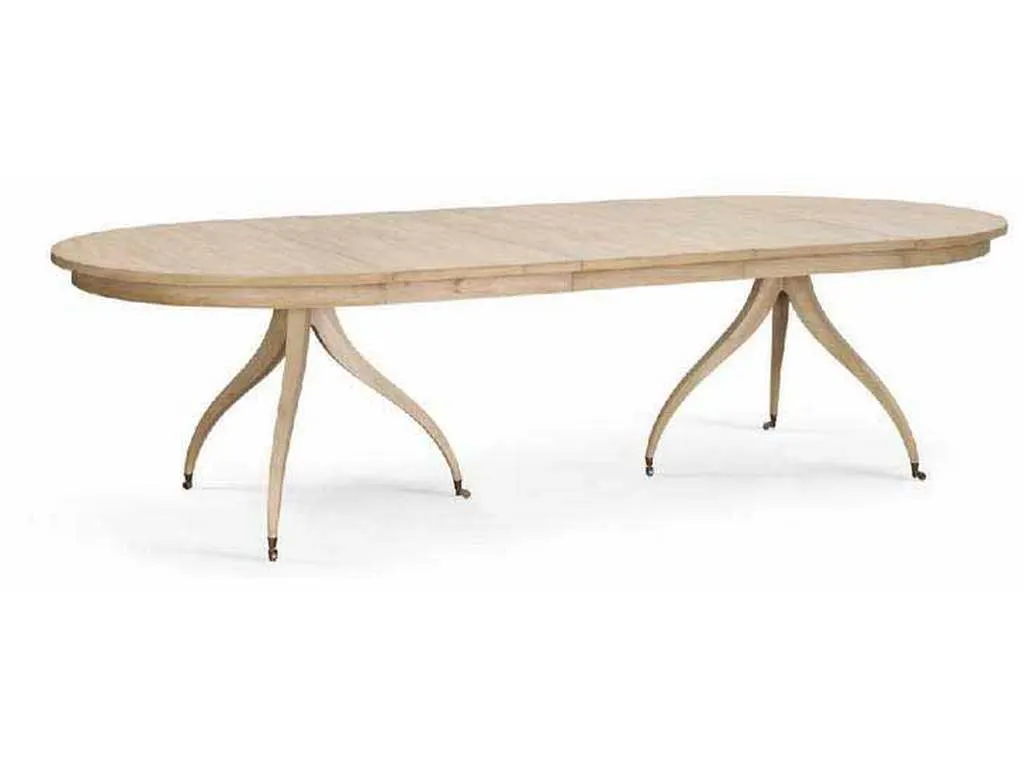Jonathan Charles 003-2-H61-BLW Solar Spider Leg Dining Table 72 Inch