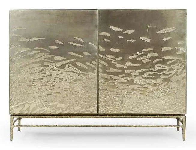Jonathan Charles 001-2-L20-EAL Diel Acid Etched Door Chest Jonathan Charles 001-2-L20-EAL Diel Acid Etched Door Chest