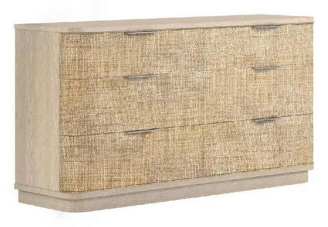 Jonathan Charles 001-1-902-WWO Grasscloth Dresser Jonathan Charles 001-1-902-WWO Grasscloth Dresser