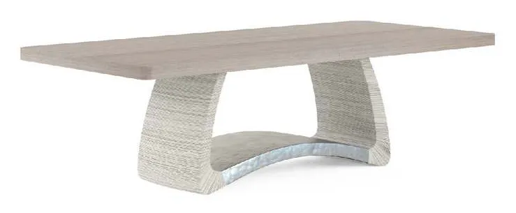 Jonathan Charles 001-2-E01-CRD Swell Danish Cord Dining Table 100 Inch Jonathan Charles 001-2-E01-CRD Swell Danish Cord Dining Table 100 Inch
