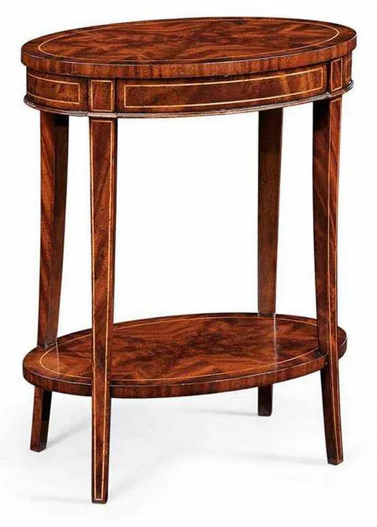Jonathan Charles 494288 JC Traditional Mahogany Oval Lamp Table Jonathan Charles 494288 JC Traditional Mahogany Oval Lamp Table