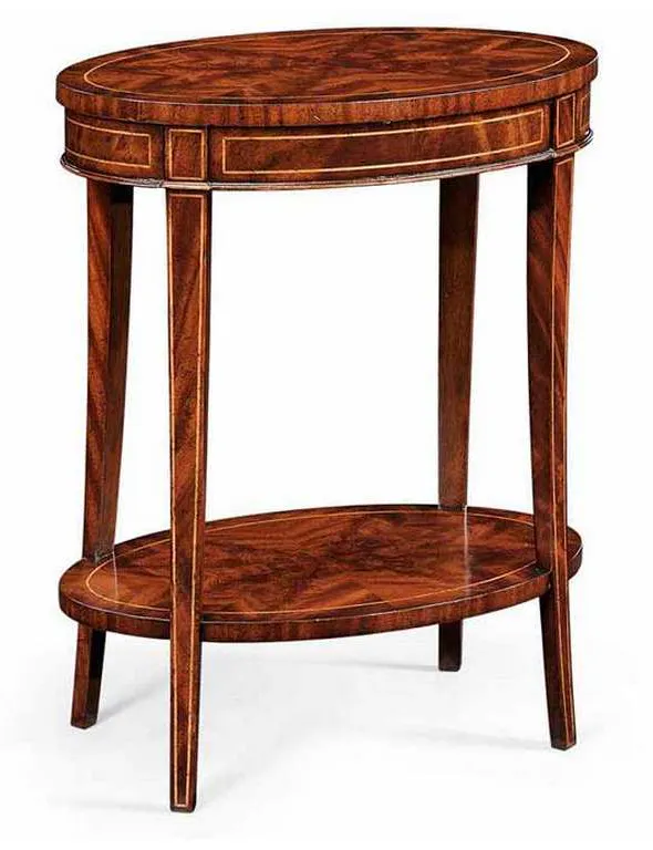 Jonathan Charles 494288 JC Traditional Mahogany Oval Lamp Table Jonathan Charles 494288 JC Traditional Mahogany Oval Lamp Table