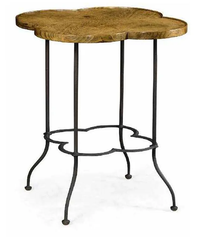 Jonathan Charles 491160-LBC Quatrefoil Light Brown Chestnut Lamp Table Jonathan Charles 491160-LBC Quatrefoil Light Brown Chestnut Lamp Table