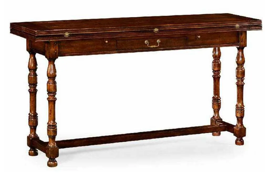 Jonathan Charles 492704-WCD Small Walnut Hunt Table Jonathan Charles 492704-WCD Small Walnut Hunt Table