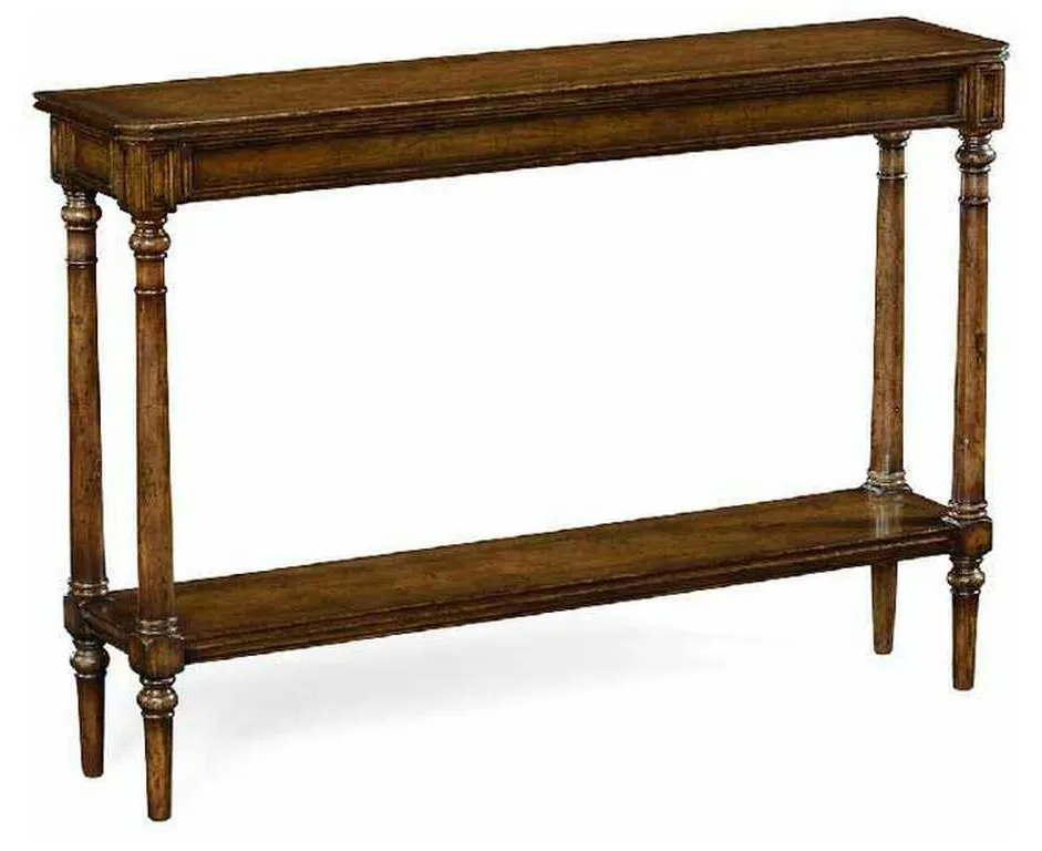 Jonathan Charles 494601-WAL Country Living Style Narrow Walnut Console Jonathan Charles 494601-WAL Country Living Style Narrow Walnut Console