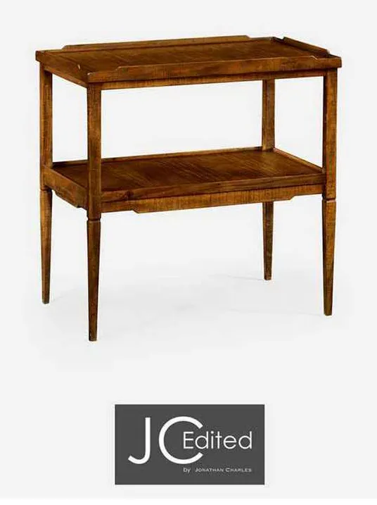 Jonathan Charles 491020-CFW Walnut Country Style Side Table Jonathan Charles 491020-CFW Walnut Country Style Side Table