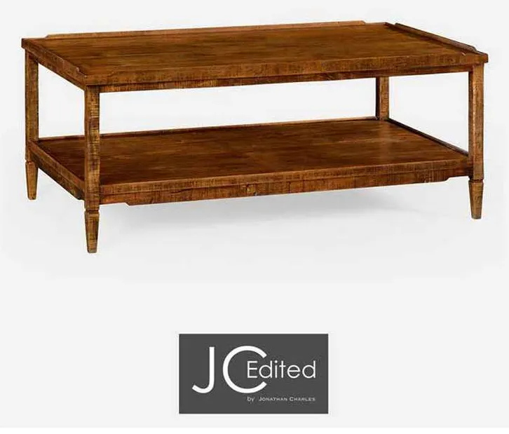Jonathan Charles 491021-CFW Casual Distressed Coffee Table Jonathan Charles 491021-CFW Casual Distressed Coffee Table