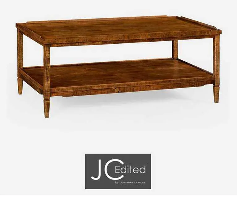 Jonathan Charles 491021-CFW Casual Distressed Coffee Table Jonathan Charles 491021-CFW Casual Distressed Coffee Table