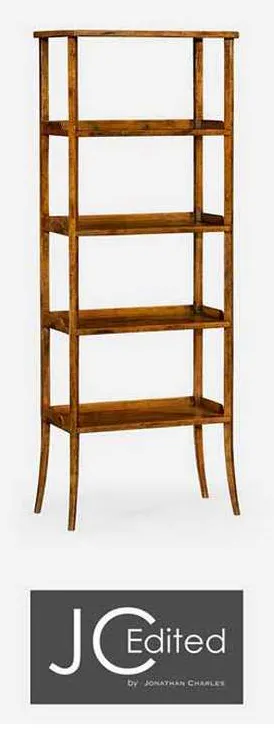 Jonathan Charles 491100-CFW Casual Four Tier Etagere Jonathan Charles 491100-CFW Casual Four Tier Etagere