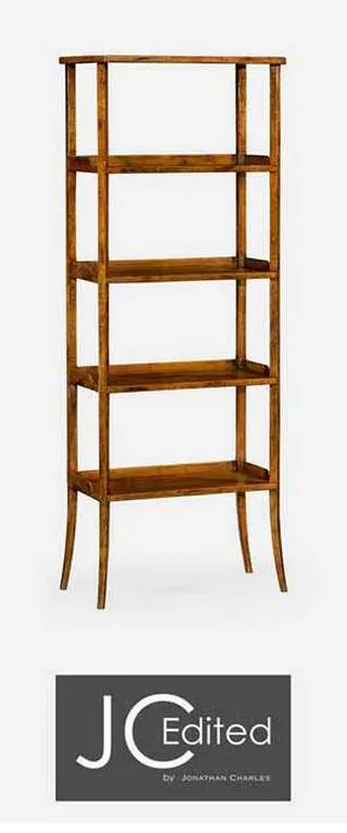 Jonathan Charles 491100-CFW Casual Four Tier Etagere Jonathan Charles 491100-CFW Casual Four Tier Etagere