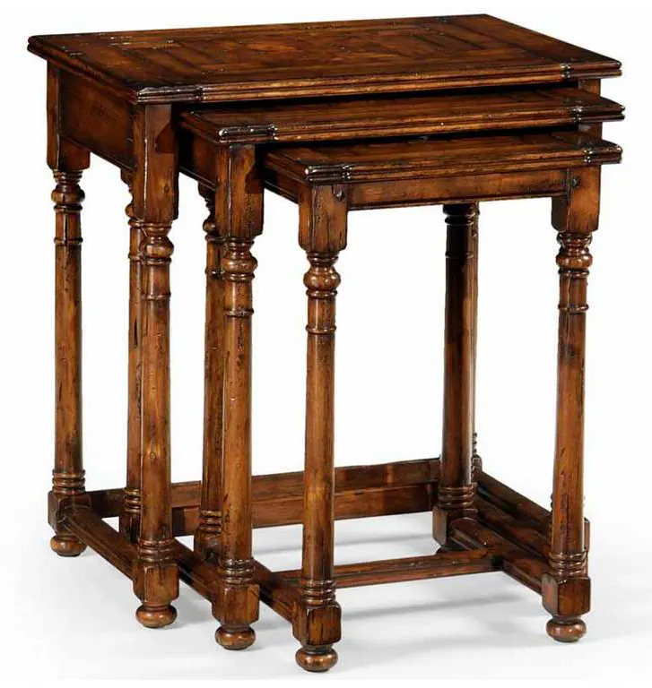 Jonathan Charles 493429 Huntingdon Nest of Three Oyster Tables Jonathan Charles 493429 Huntingdon Nest of Three Oyster Tables