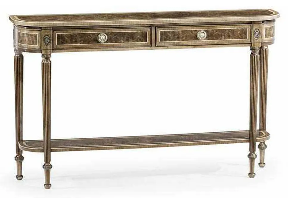 Jonathan Charles 494600-MBL Regency Bleached Mahogany Console Table Jonathan Charles 494600-MBL Regency Bleached Mahogany Console Table