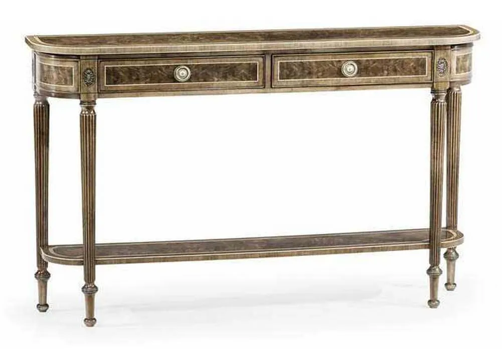 Jonathan Charles 494600-MBL Regency Bleached Mahogany Console Table Jonathan Charles 494600-MBL Regency Bleached Mahogany Console Table