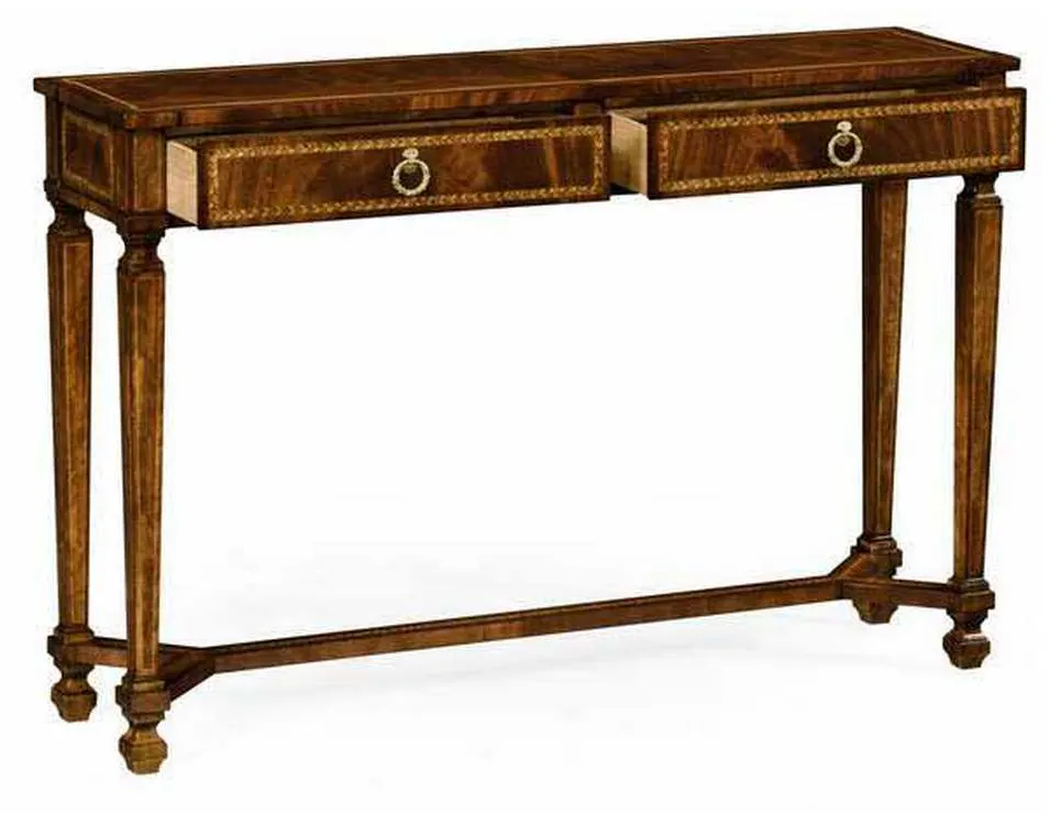 Jonathan Charles 494846-MAH Buckingham Empire Mahogany Console Table Jonathan Charles 494846-MAH Buckingham Empire Mahogany Console Table