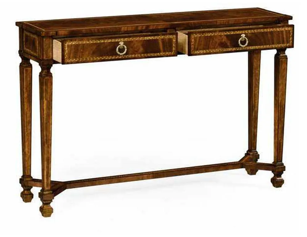Jonathan Charles 494846-MAH Buckingham Empire Mahogany Console Table Jonathan Charles 494846-MAH Buckingham Empire Mahogany Console Table