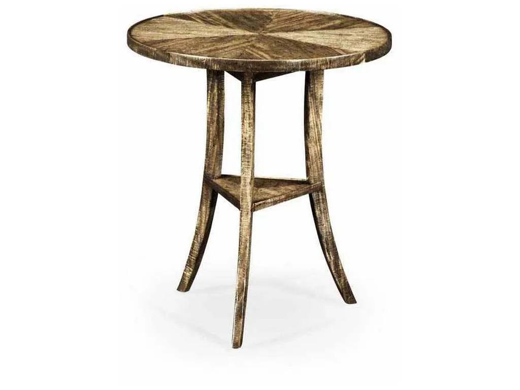 Jonathan Charles 491022-DTM Casual Round Lamp Table
