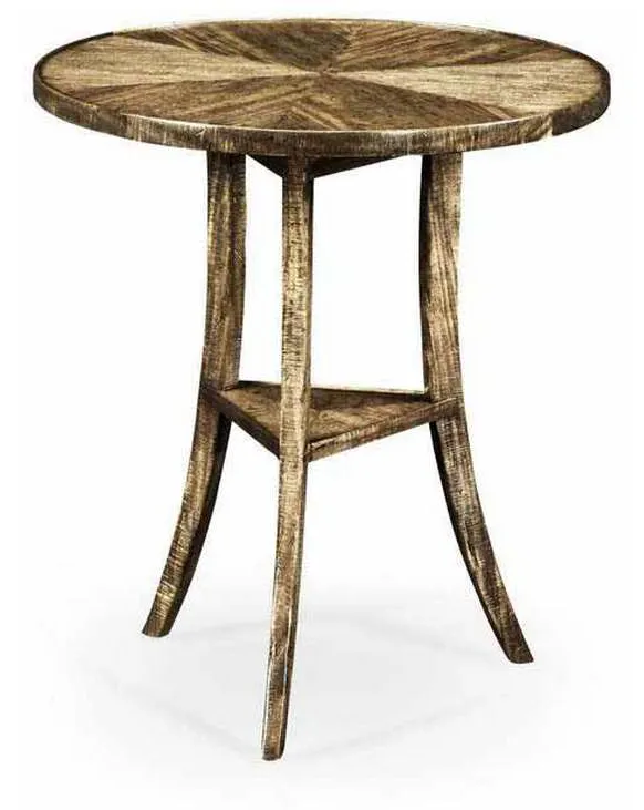 Jonathan Charles 491022-DTM Casual Round Lamp Table Jonathan Charles 491022-DTM Casual Round Lamp Table