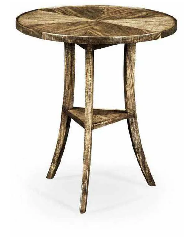 Jonathan Charles 491022-DTM Casual Round Lamp Table Jonathan Charles 491022-DTM Casual Round Lamp Table