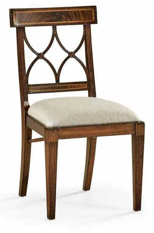 Jonathan Charles 494347-SC-MAH-F200 Regency Mahogany Curved Back Side Chair Jonathan Charles 494347-SC-MAH-F200 Regency Mahogany Curved Back Side Chair