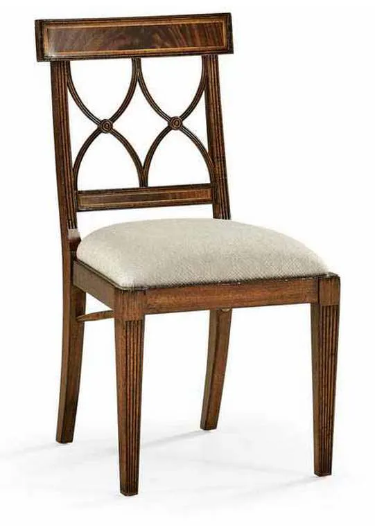 Jonathan Charles 494347-SC-MAH-F200 Regency Mahogany Curved Back Side Chair Jonathan Charles 494347-SC-MAH-F200 Regency Mahogany Curved Back Side Chair