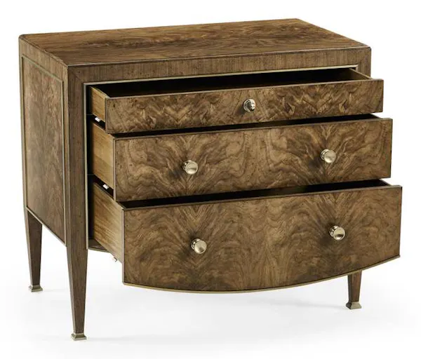 Jonathan Charles 496066-WBA JC Traditional Bedside Chest Jonathan Charles 496066-WBA JC Traditional Bedside Chest