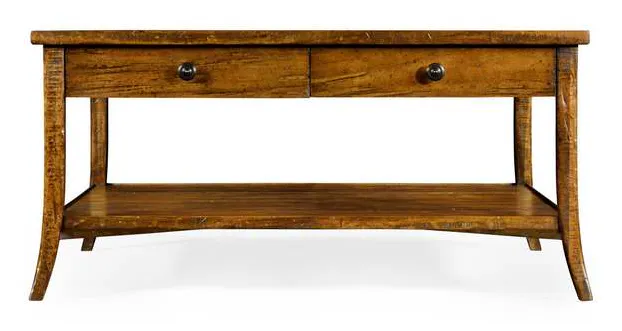 Jonathan Charles 491041-CFW Square Coffee Table in Country Walnut Jonathan Charles 491041-CFW Square Coffee Table in Country Walnut