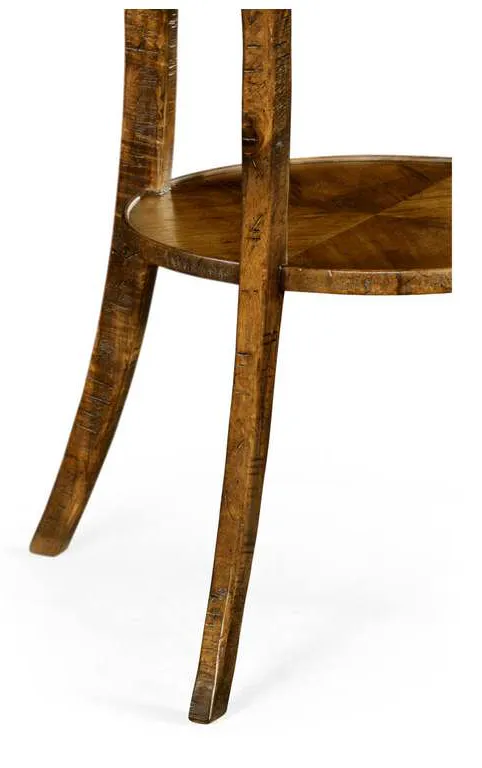 Jonathan Charles 491043-CFW JC Casual Quatrefoil Lamp Table in Country Walnut Jonathan Charles 491043-CFW JC Casual Quatrefoil Lamp Table in Country Walnut