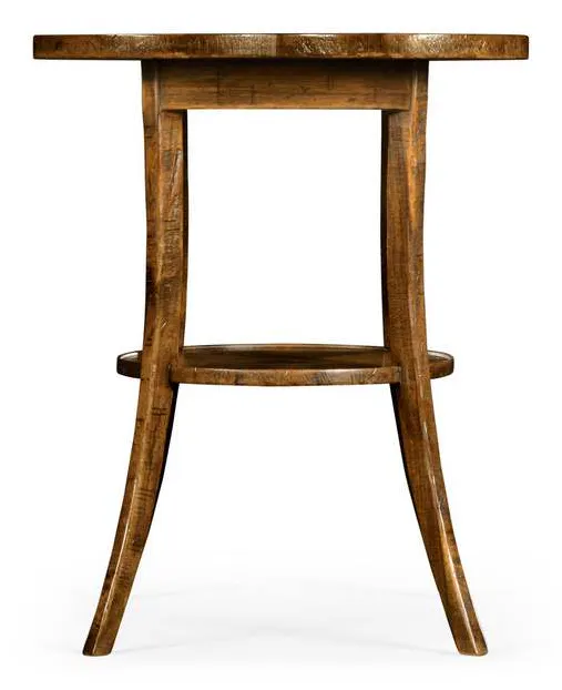 Jonathan Charles 491043-CFW JC Casual Quatrefoil Lamp Table in Country Walnut Jonathan Charles 491043-CFW JC Casual Quatrefoil Lamp Table in Country Walnut