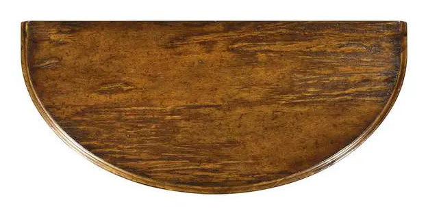 Jonathan Charles 491162-CFW Country Walnut Demilune Console Table Jonathan Charles 491162-CFW Country Walnut Demilune Console Table