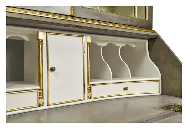 Jonathan Charles 492260-PBG Buckingham Georgian Grey Gilded Secretary Jonathan Charles 492260-PBG Buckingham Georgian Grey Gilded Secretary