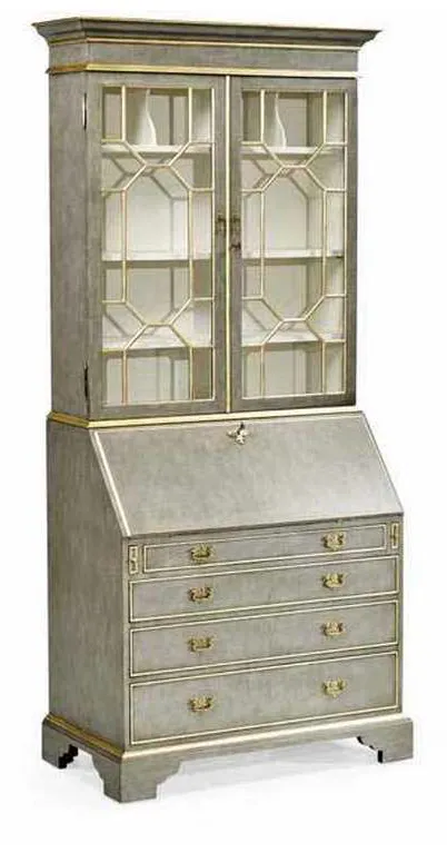Jonathan Charles 492260-PBG Buckingham Georgian Grey Gilded Secretary Jonathan Charles 492260-PBG Buckingham Georgian Grey Gilded Secretary